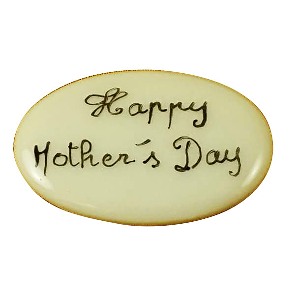 Happy Mother's Day porcelain filler pair, small enough to fit inside a Limoges box