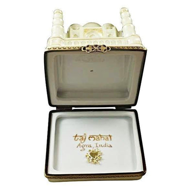 Taj Mahal India Porcelain Limoges travel monument Rochard Limoges Box French Trinket Box