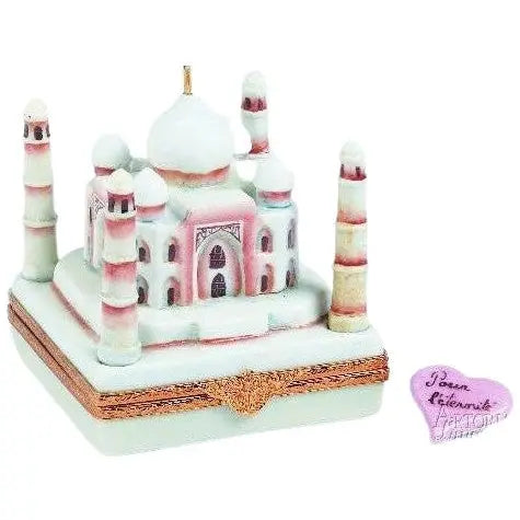 Taj Mahal India Porcelain Limoges travel monuments French Trinket Box