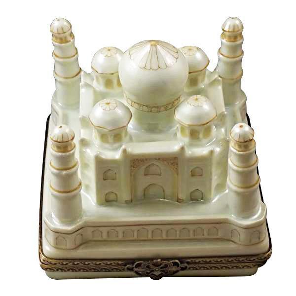 Taj Mahal India Porcelain Limoges travel monument Rochard Limoges Box French Trinket Box
