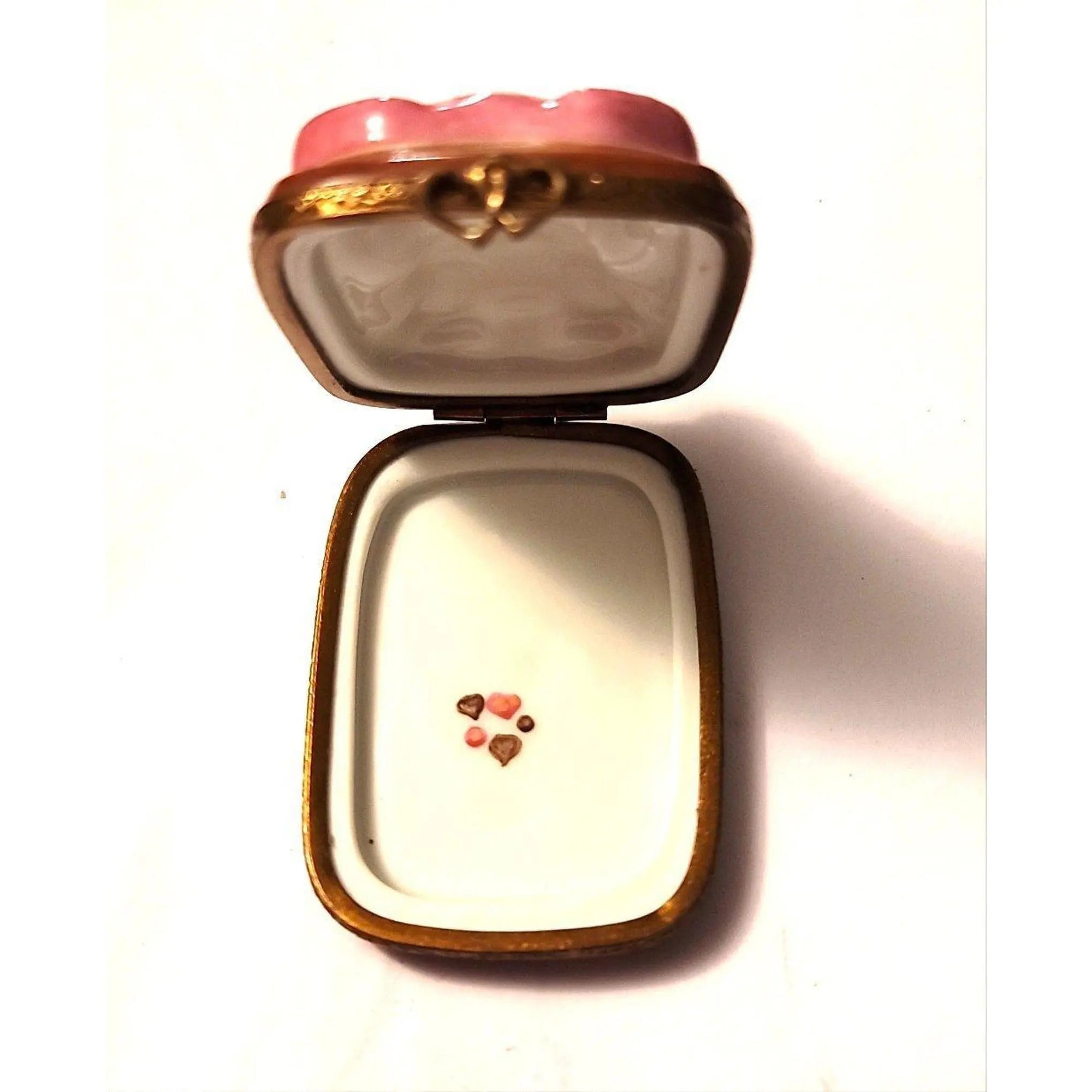 Teddy Bear Cookie Keepsake Box Porcelain Limoges Teddy Dessert Kids Carnival French Trinket Box