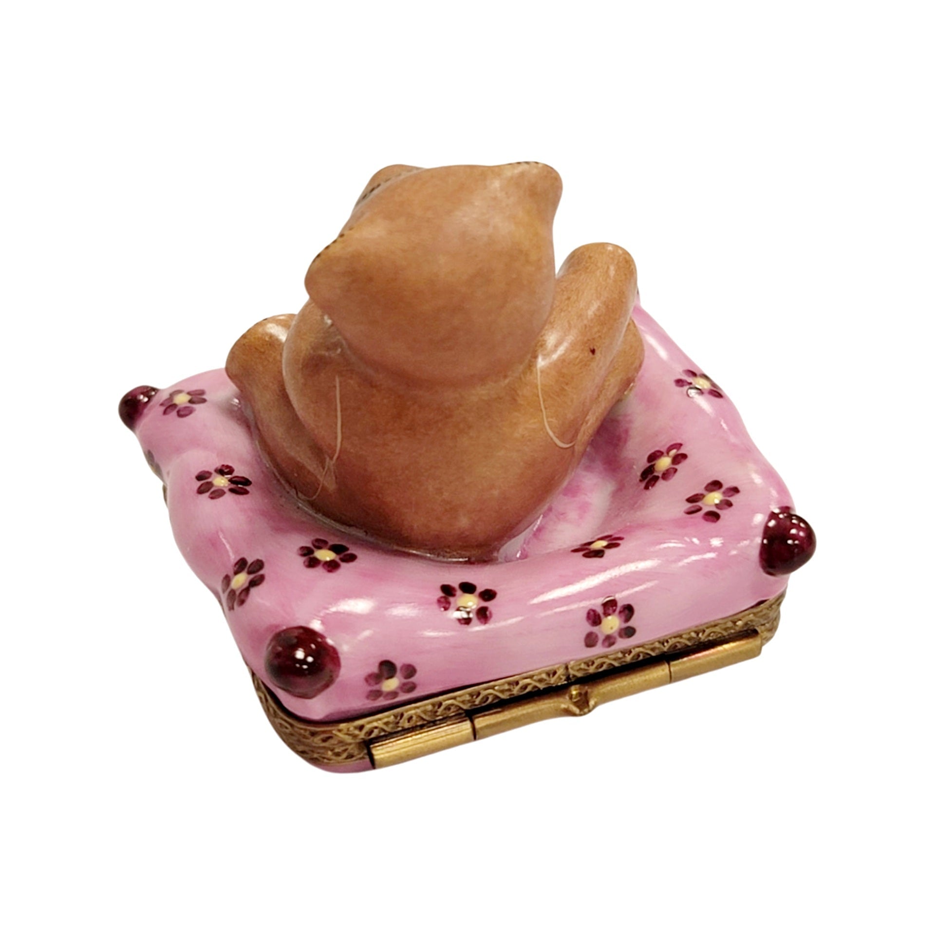 Teddy Bear Dream Box Porcelain Limoges Teddy French Trinket Box