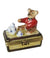 Teddy Bear Tea Party Porcelain Limoges Teddy China French Trinket Box
