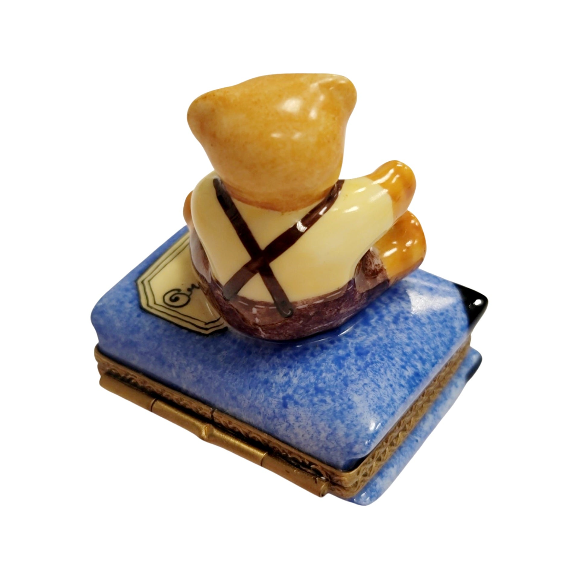 Teddy Bear Treasure Box Porcelain Limoges Teddy French Trinket Box