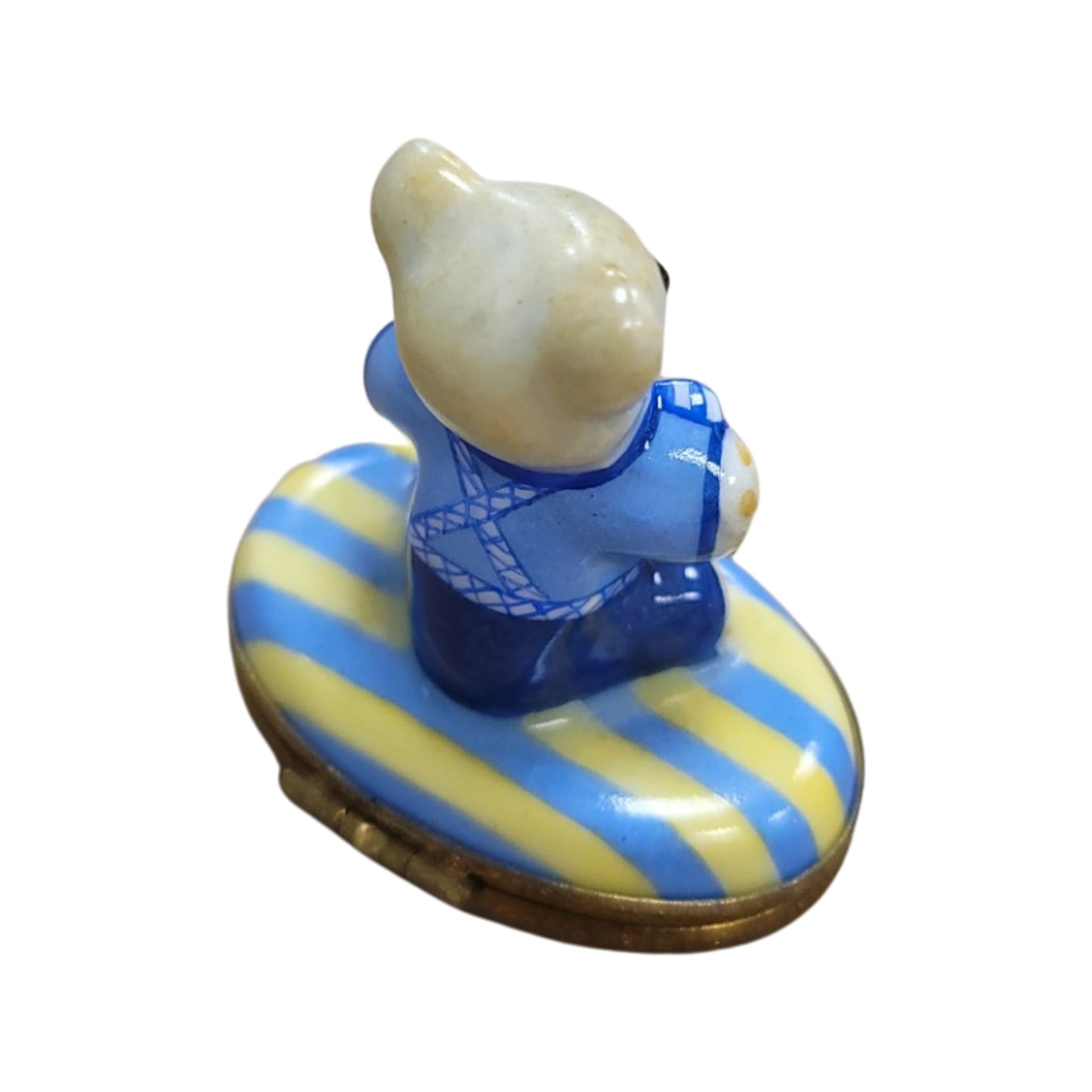 Teddy Bear Limoges Box Delight Porcelain Limoges Teddy French Trinket Box