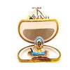 Teepee Porcelain Limoges thanksgiving French Trinket Box