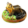 Terrier Porcelain Limoges Dog French Trinket Box