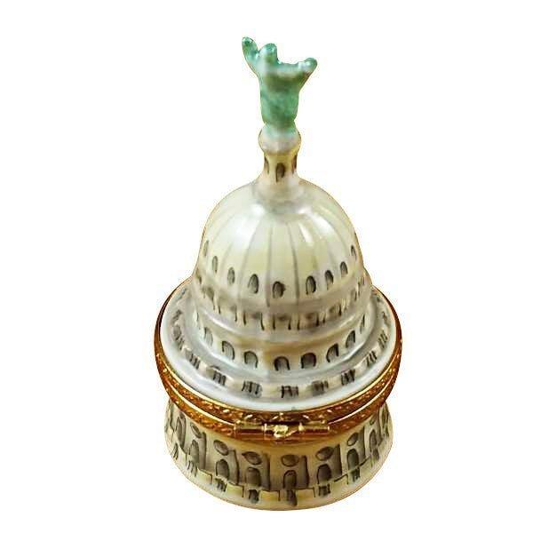 Texas Capitol Porcelain Limoges united states monuments French Trinket Box