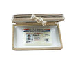 Texas License Plate with Removable Driver's License Porcelain Limoges united states French Trinket Box