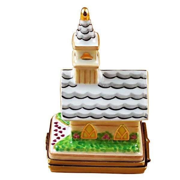The Wedding Church Porcelain Limoges Religion Wedding French Trinket Box