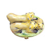 Three Majestic Mountain Lions Porcelain Limoges cat wild French Trinket Box