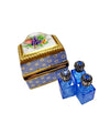 Three Perfumes in Elegant Chest Porcelain Limoges perfume French Trinket Box