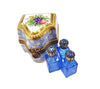 Three Perfumes in Elegant Chest Porcelain Limoges perfume French Trinket Box