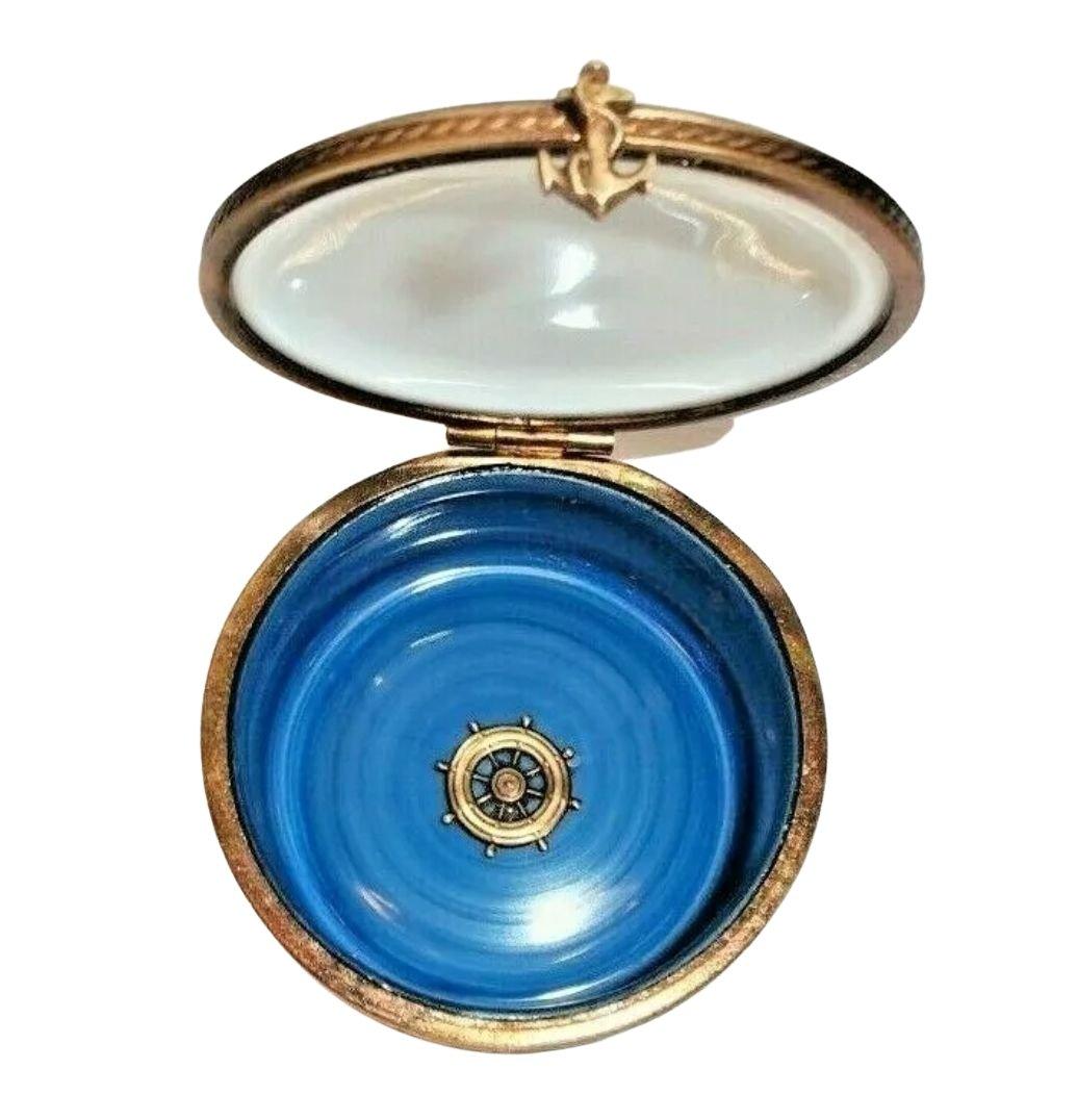 Titanic Porcelain Memorial Box Porcelain Limoges vehicle French Trinket Box