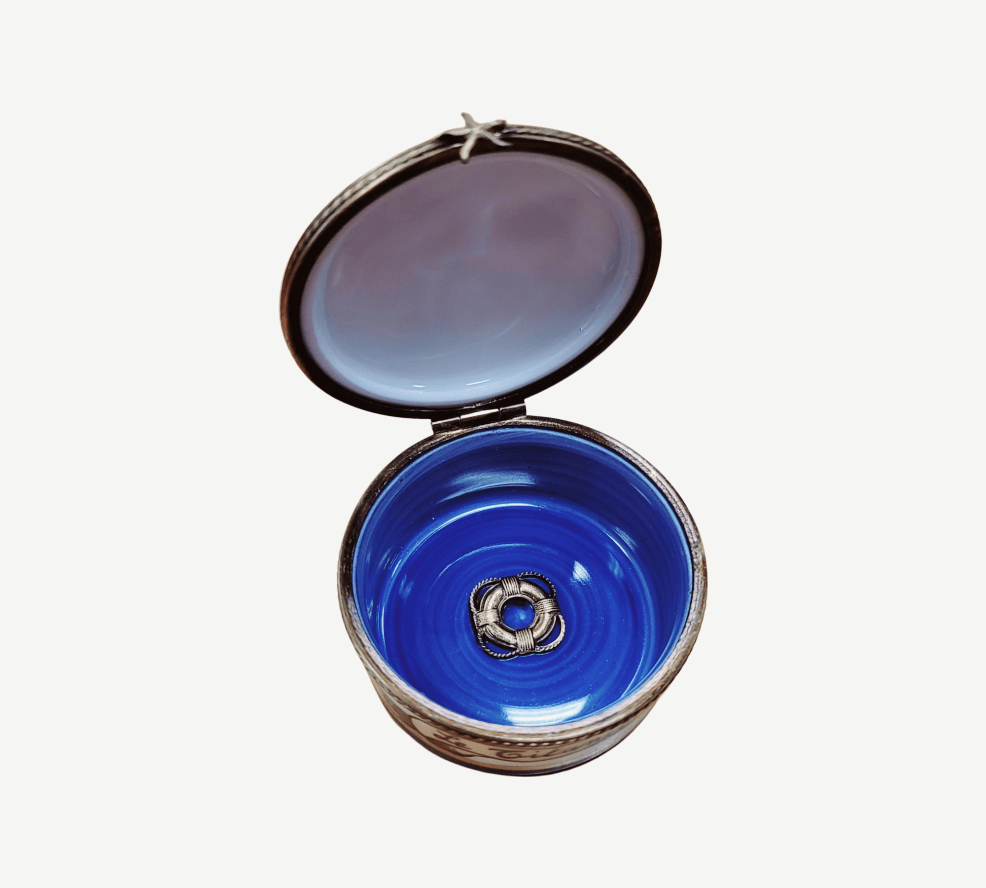 Titanic Porcelain Memorial Box Porcelain Limoges vehicle French Trinket Box