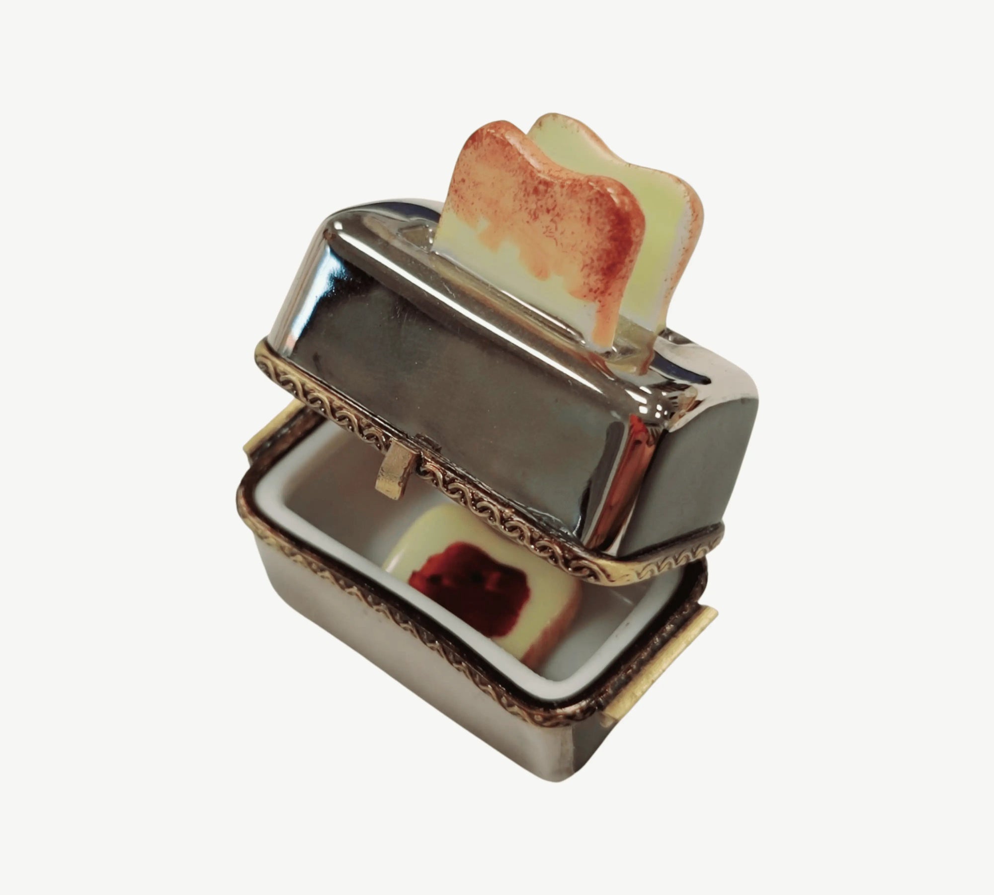 Toaster and Toast Limoges Box Porcelain Limoges Home Food French Trinket Box