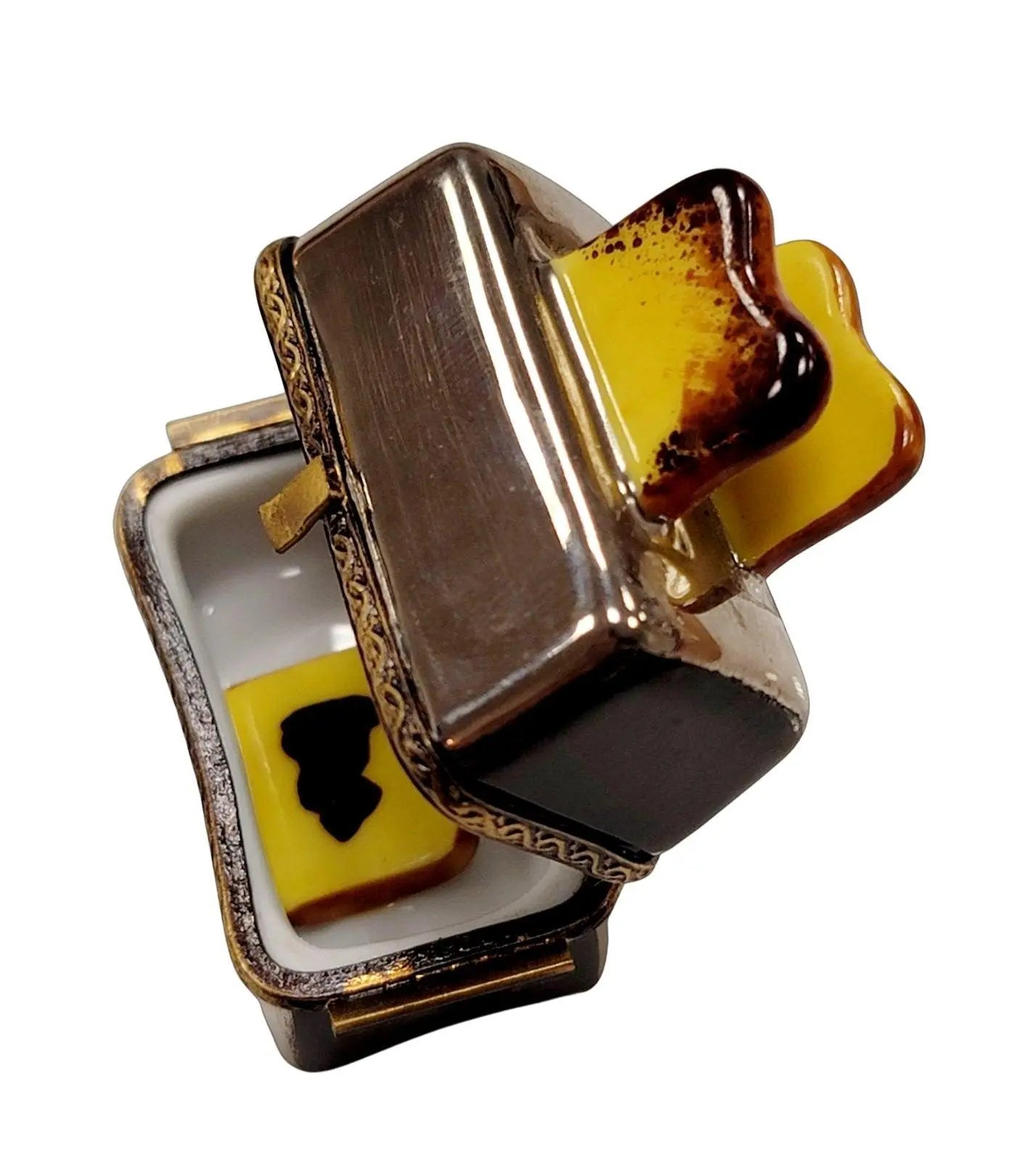 Toaster and Toast Limoges Box Porcelain Limoges Home Food French Trinket Box