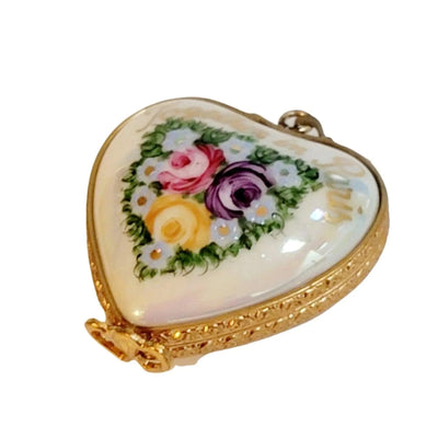 Together in Paris Pendant Porcelain Limoges French Trinket Box