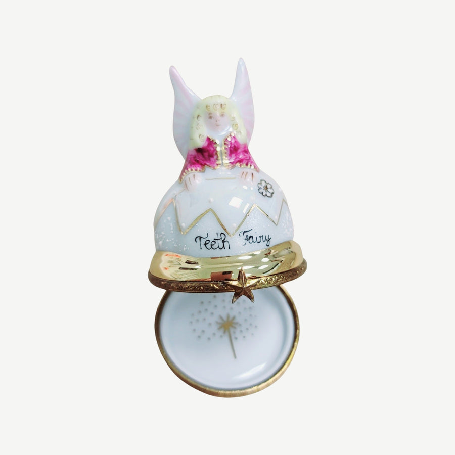 Tooth Fairy Limoges Box Figurine Porcelain Limoges Fairy Baby French Trinket Box