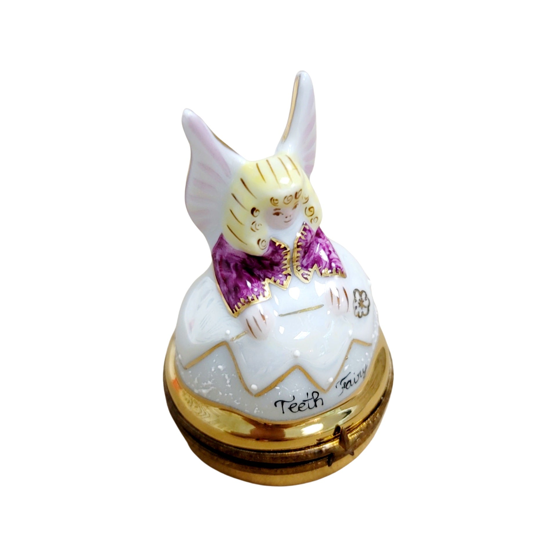 Tooth Fairy Limoges Box Figurine Porcelain Limoges Fairy Baby French Trinket Box