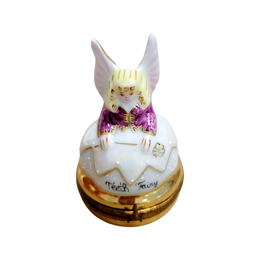Tooth Fairy Limoges Box Figurine Porcelain Limoges Fairy Baby French Trinket Box