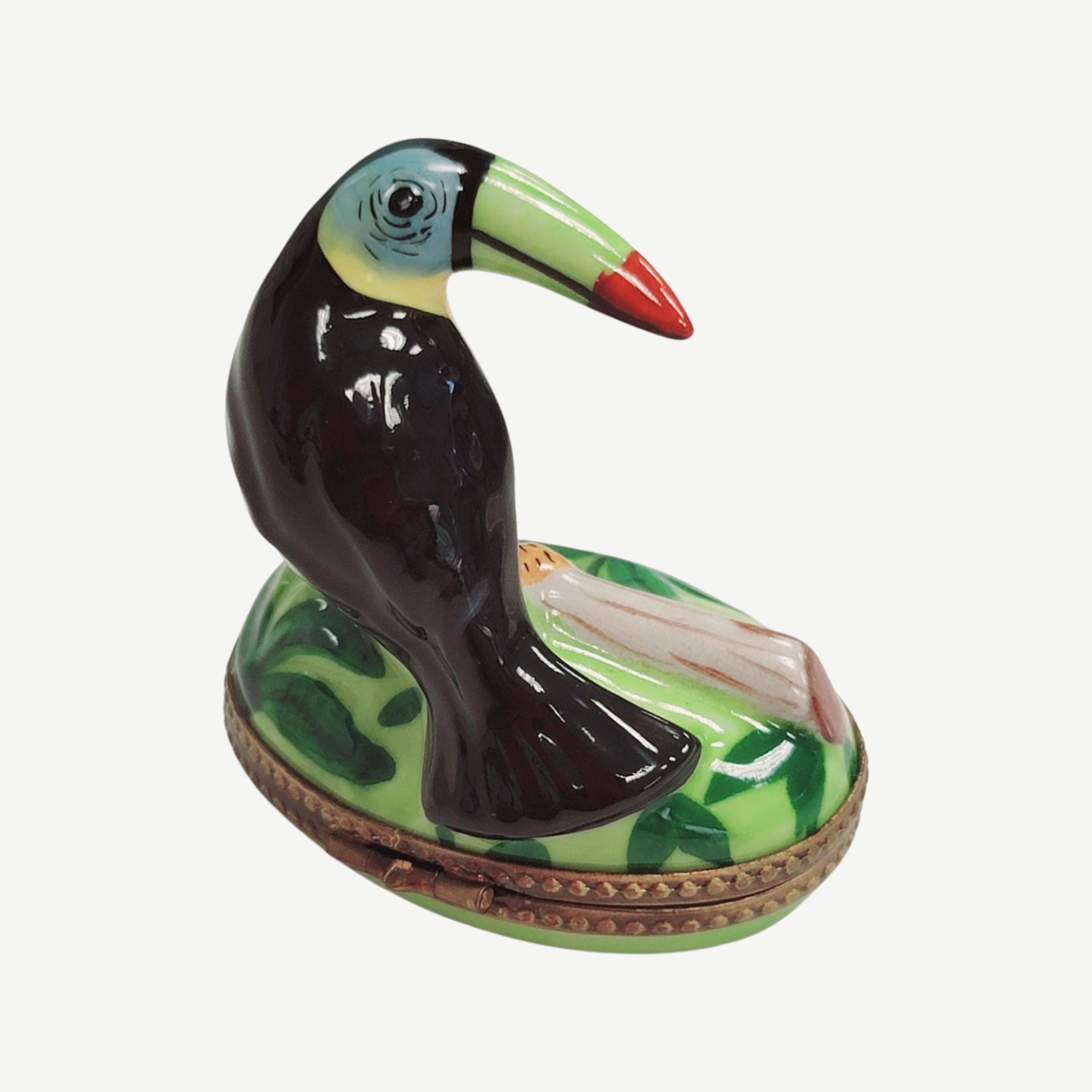 Vibrant Toucan Bird Limoges Box Porcelain Limoges bird LIMOGES BOXES French Trinket Box