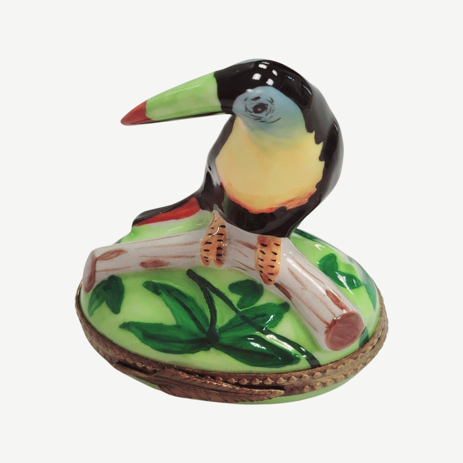 Vibrant Toucan Bird Limoges Box Porcelain Limoges bird LIMOGES BOXES French Trinket Box