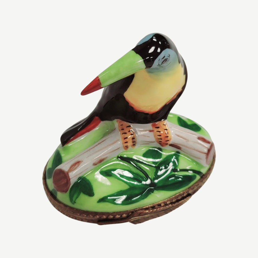 Vibrant Toucan Bird Limoges Box Porcelain Limoges bird LIMOGES BOXES French Trinket Box