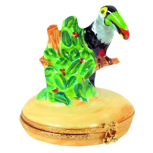 Toucan Porcelain Limoges bird birds French Trinket Box