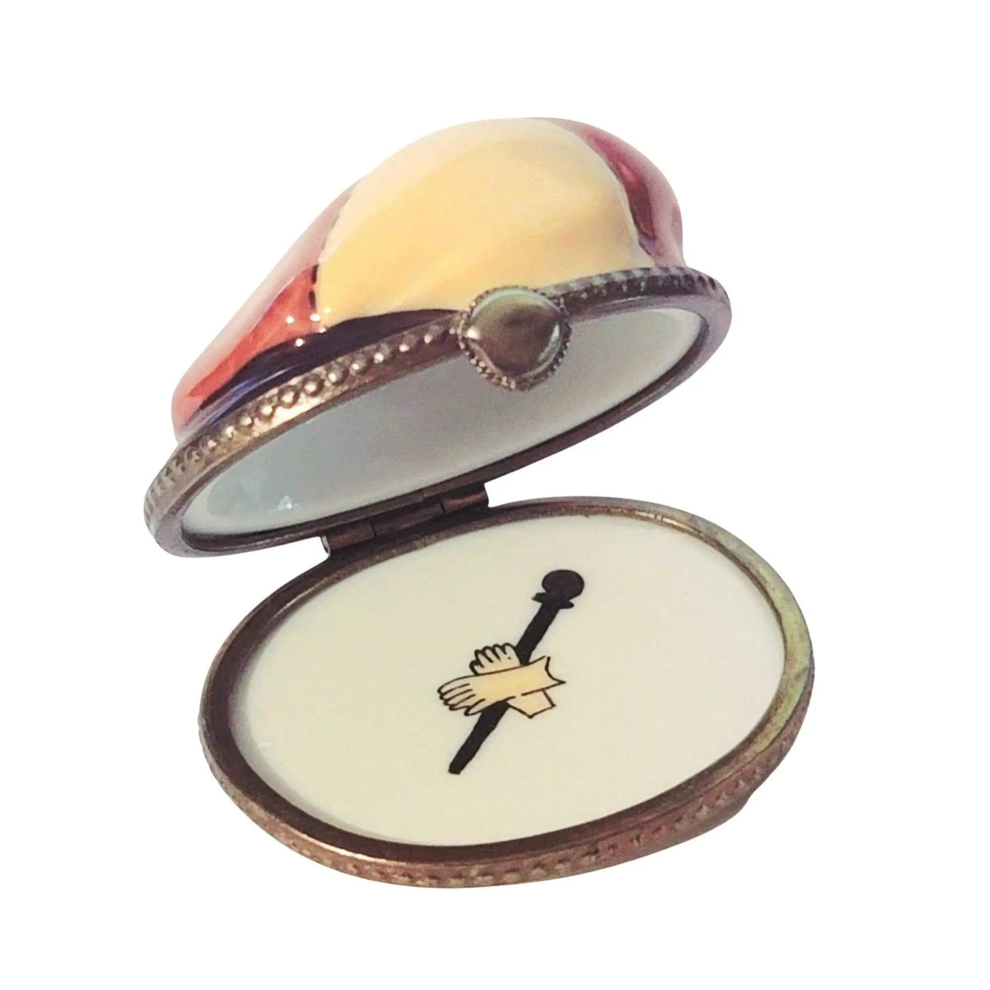 Touring Hat Limoges Box Treasure Porcelain Limoges Limoges Boxes travel sports French Trinket Box
