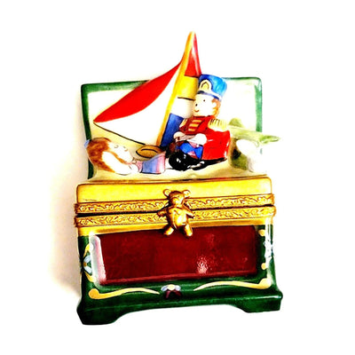 Toy Wonderland Limoges Box Porcelain Limoges xmas theme Kids Babies French Trinket Box