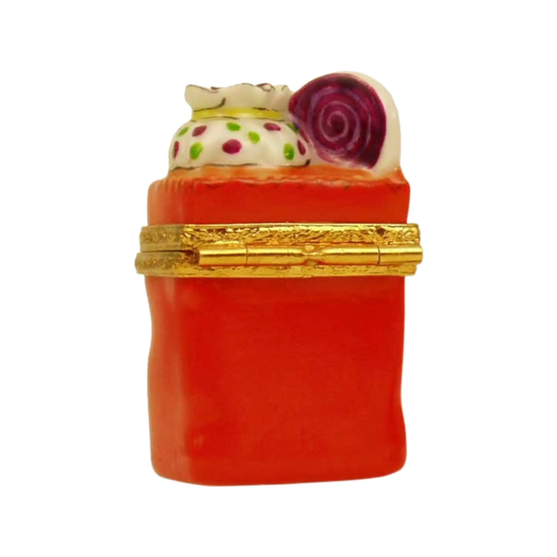 Trick or Treat Bag Porcelain Limoges halloween French Trinket Box