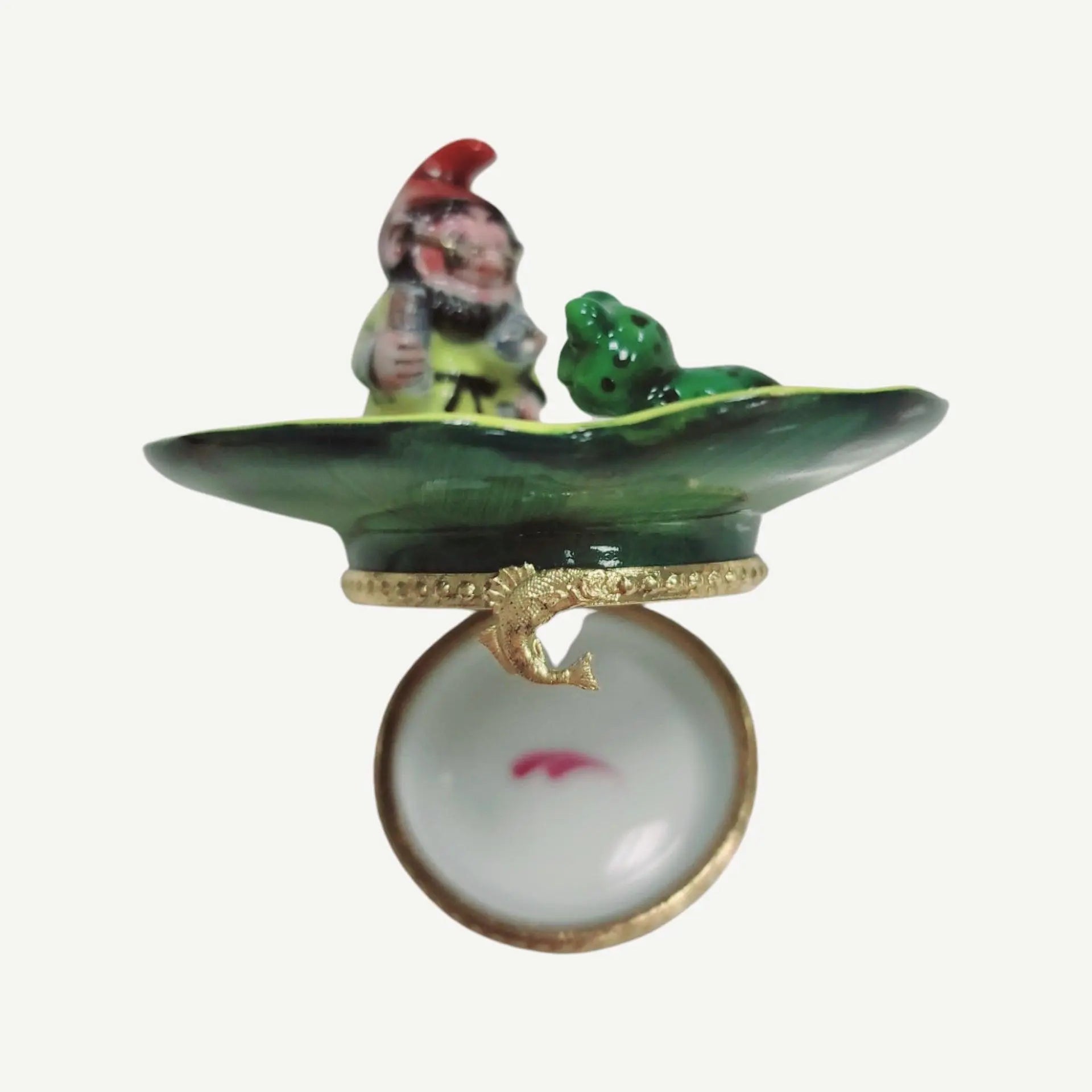 Troll Elf With Frogs Limoges Box Porcelain Limoges frog LIMOGES BOXES turtle French Trinket Box