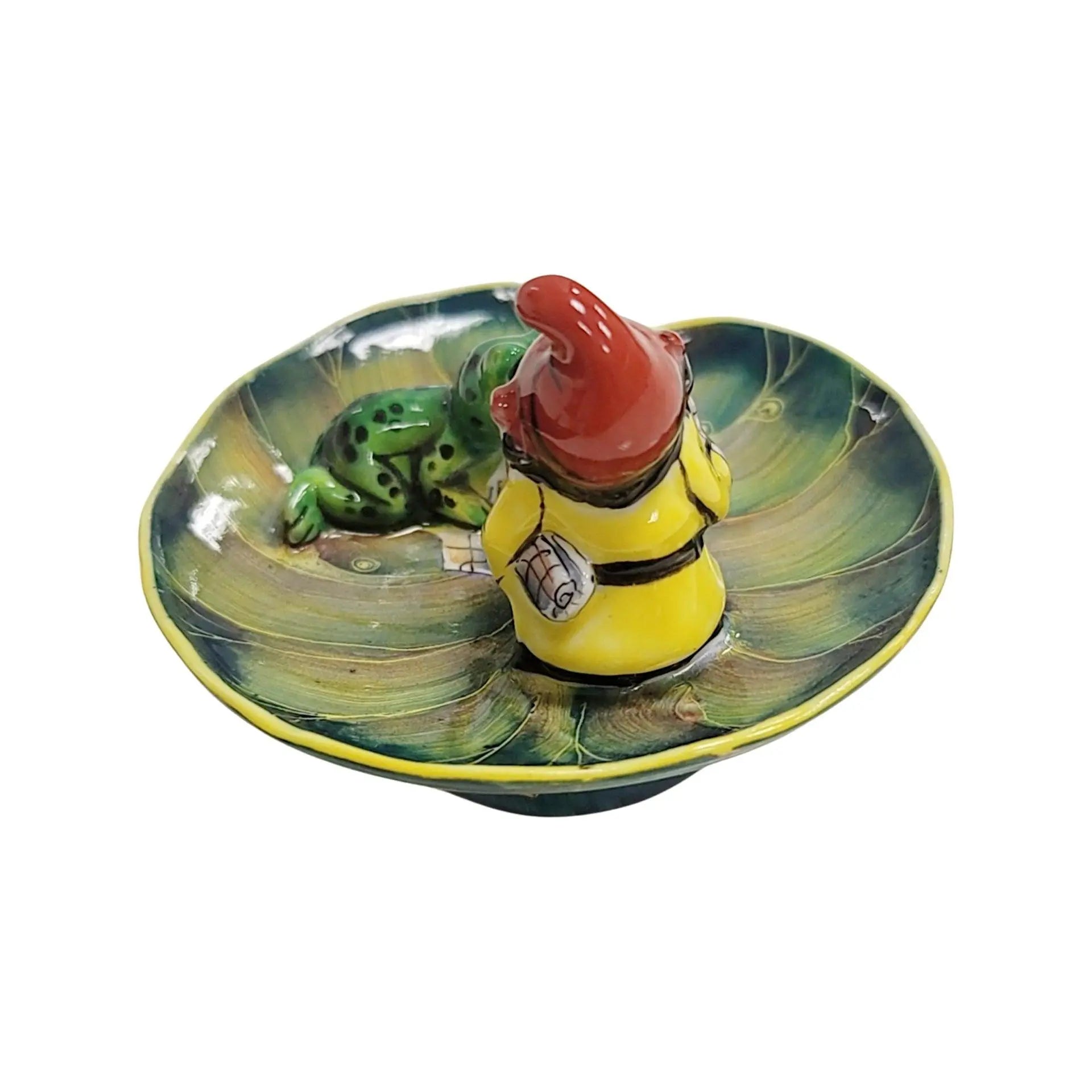 Troll Elf With Frogs Limoges Box Porcelain Limoges frog LIMOGES BOXES turtle French Trinket Box