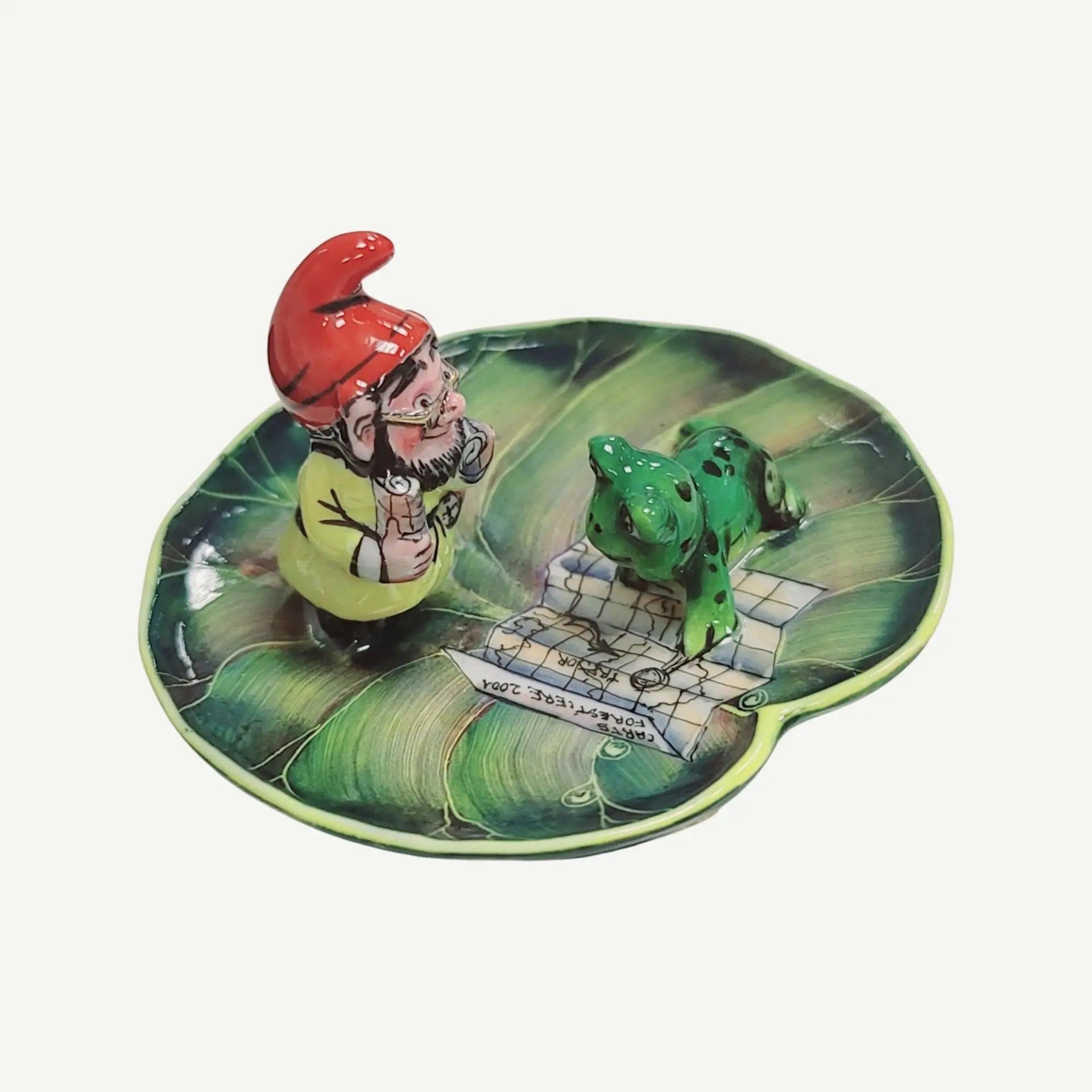 Troll Elf With Frogs Limoges Box Porcelain Limoges frog LIMOGES BOXES turtle French Trinket Box