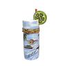 Tropical Cocktail Glass Porcelain Limoges Wine beach travel French Trinket Box