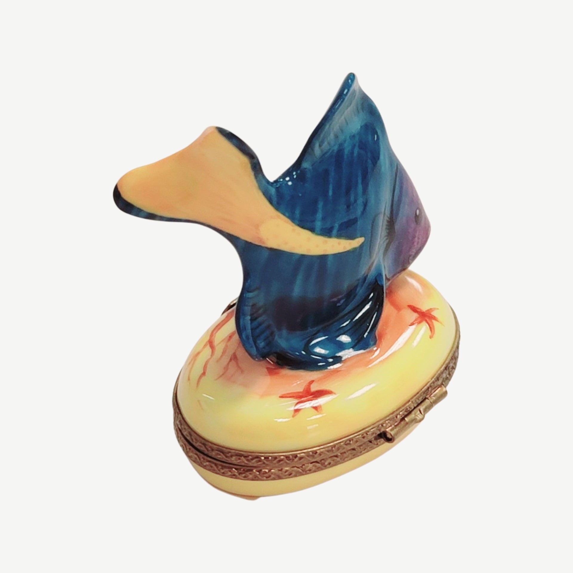 Tropical Fish Limoges Box Delight Porcelain Limoges fish ocean beach LIMOGES BOXES French Trinket Box