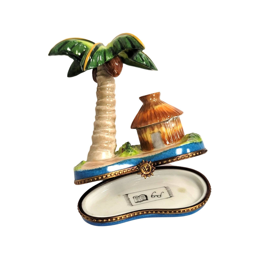 Tropical Paradise Limoges Box Porcelain Limoges beach travel French Trinket Box