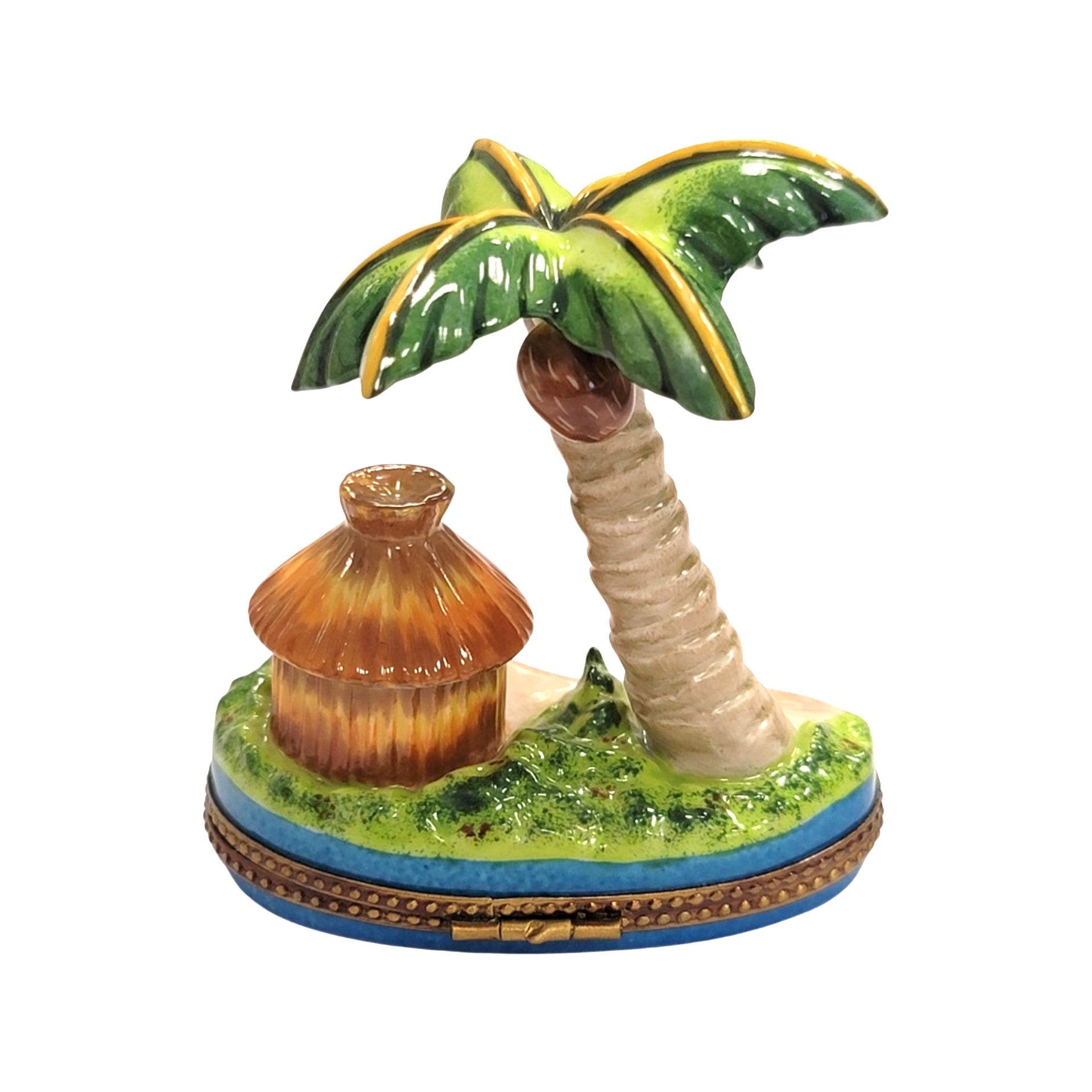 Tropical Paradise Limoges Box Porcelain Limoges beach travel French Trinket Box