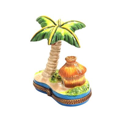 Tropical Paradise Limoges Box Porcelain Limoges beach travel French Trinket Box