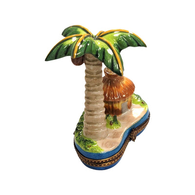 Tropical Paradise Limoges Box Porcelain Limoges beach travel French Trinket Box