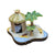 Tropical Tiki Hut Limoges Box Porcelain Limoges LIMOGES BOXES beach travel French Trinket Box