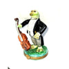 Tuxedo Frog Cellist Figurine Porcelain Limoges Music LIMOGES BOXES frog French Trinket Box