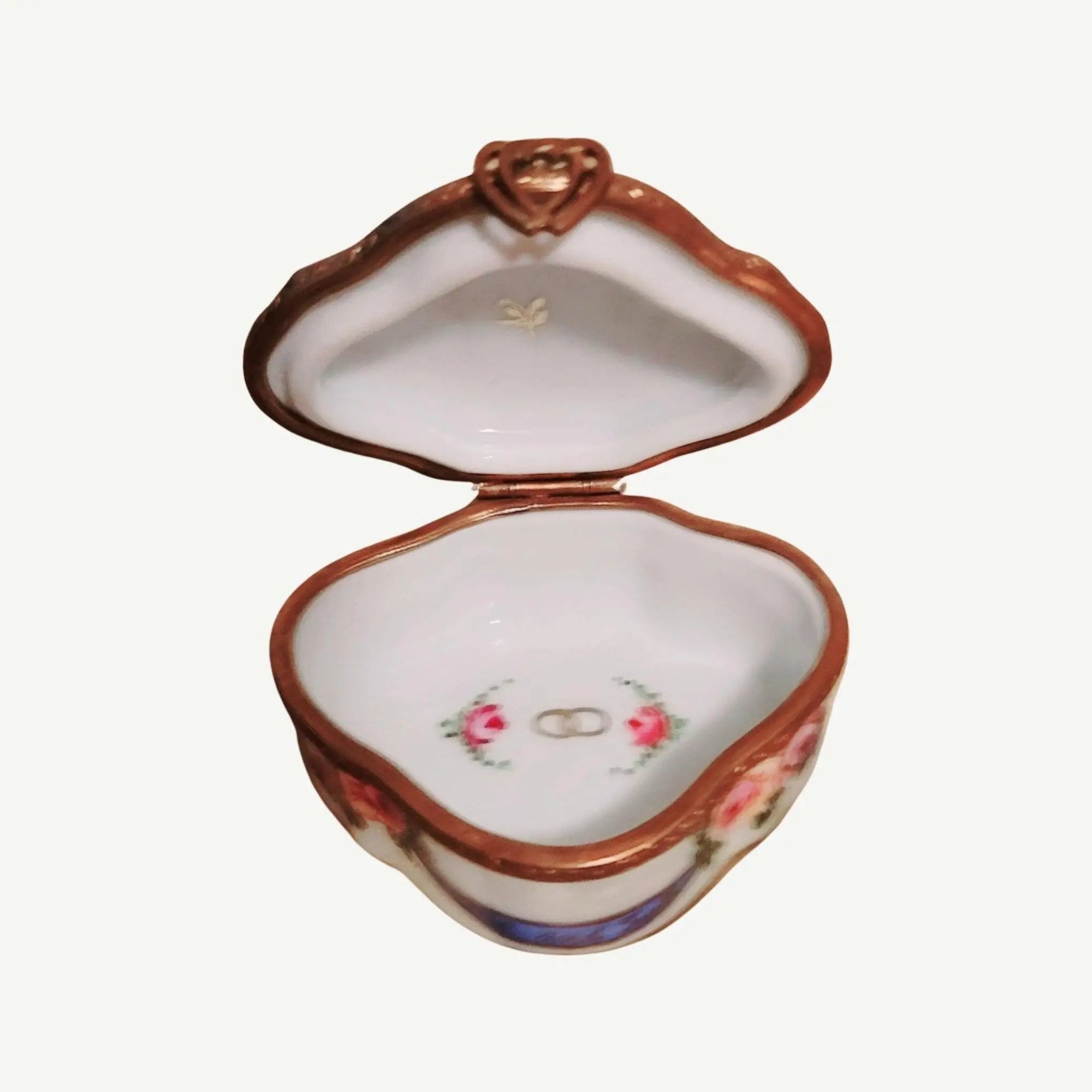 Two Doves Love Trinket Box Porcelain Limoges traditional wedding special limoges boxes French Trinket Box