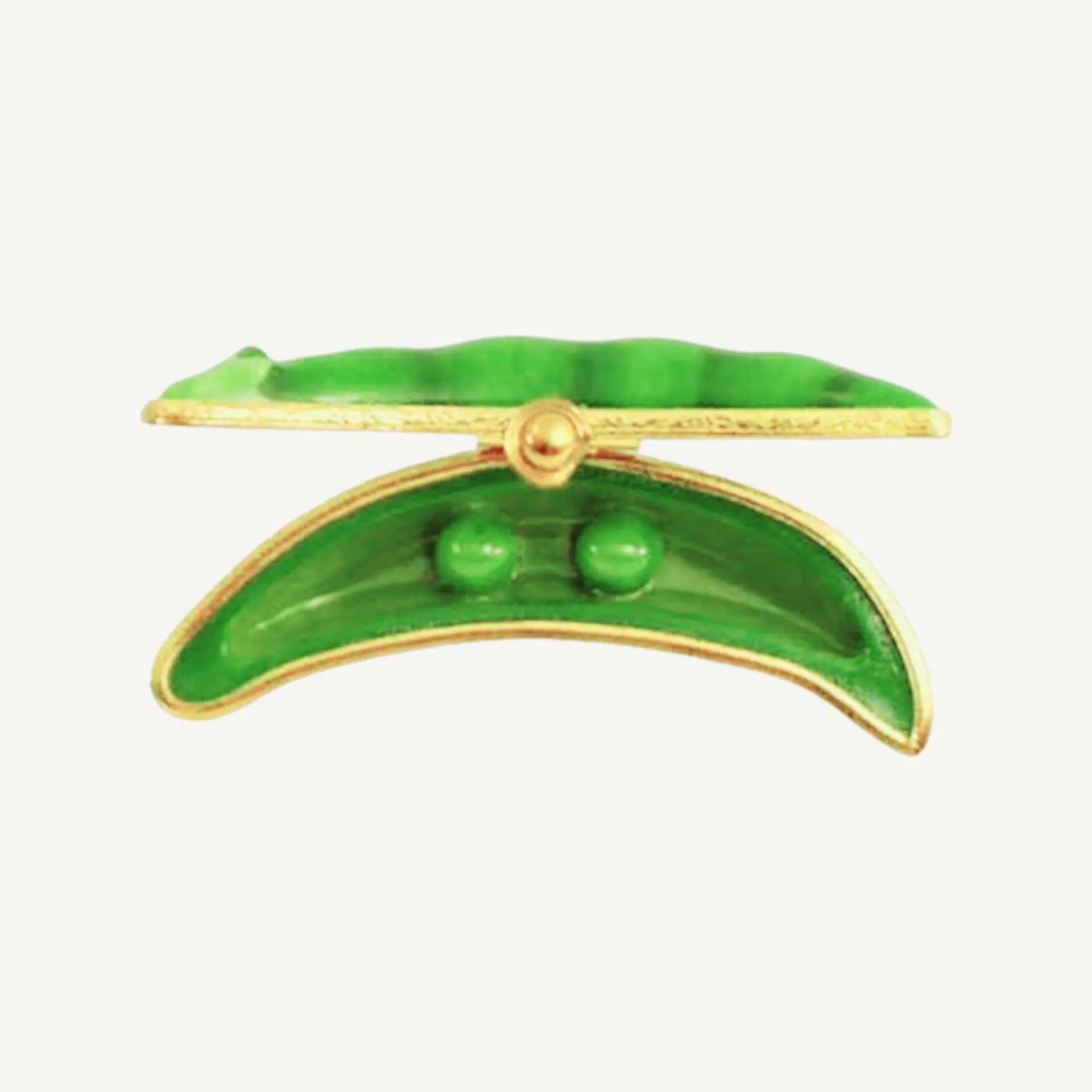 Two Peas - Artoria Signed Art Porcelain Limoges fruits vegetables French Trinket Box