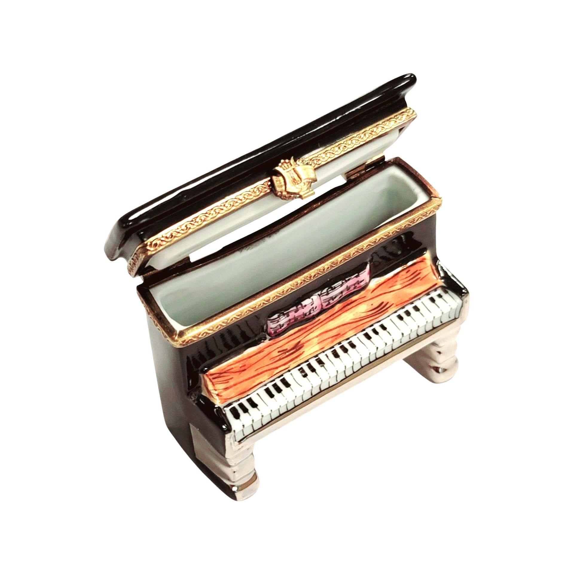 Upright Piano Choir Pianist Figurine Porcelain Limoges Music LIMOGES BOXES dance French Trinket Box