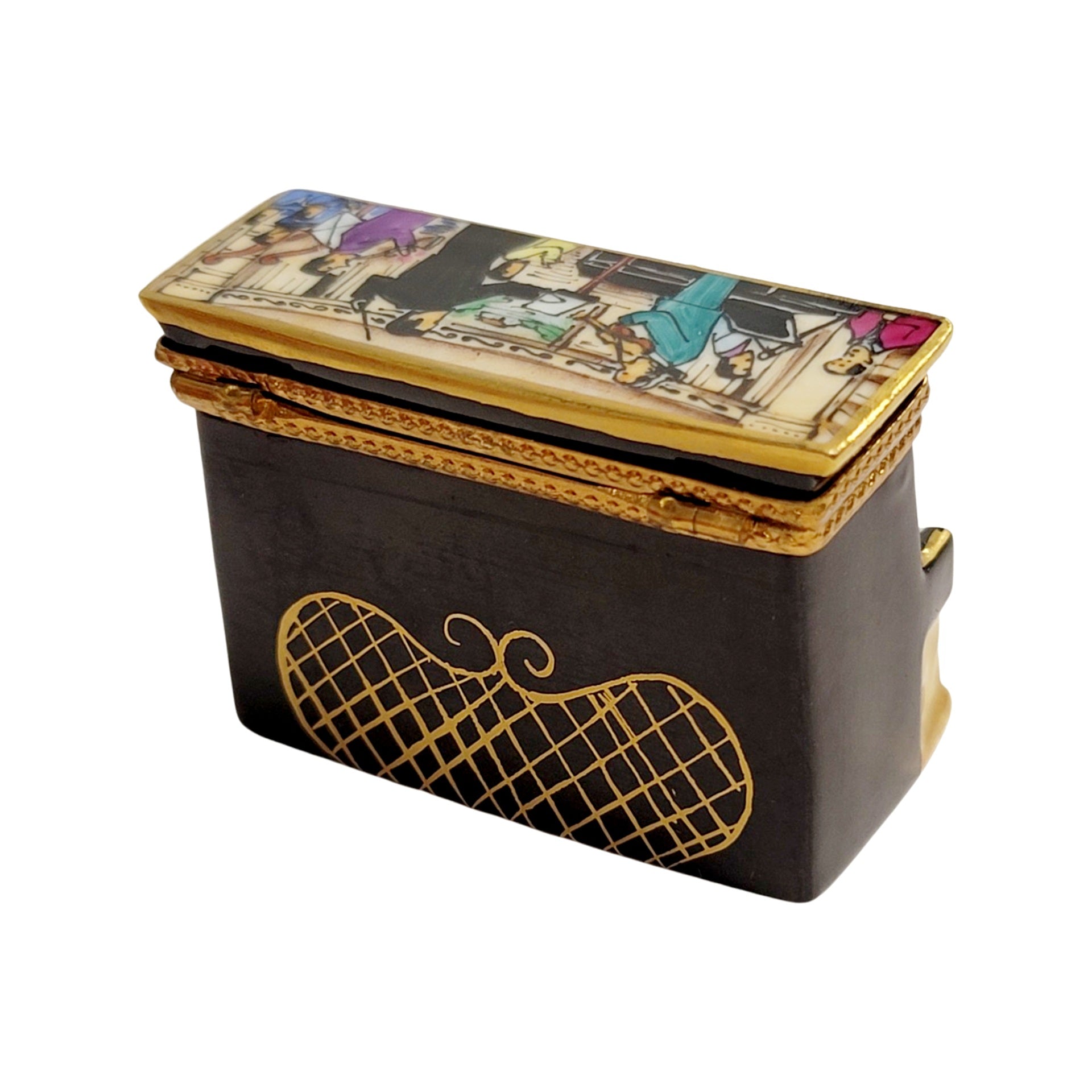 Upright Piano Symphony Box Porcelain Limoges Music LIMOGES BOXES dance French Trinket Box