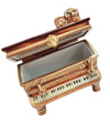 Upright Piano with Cat Charm Porcelain Limoges music LIMOGES BOXES French Trinket Box