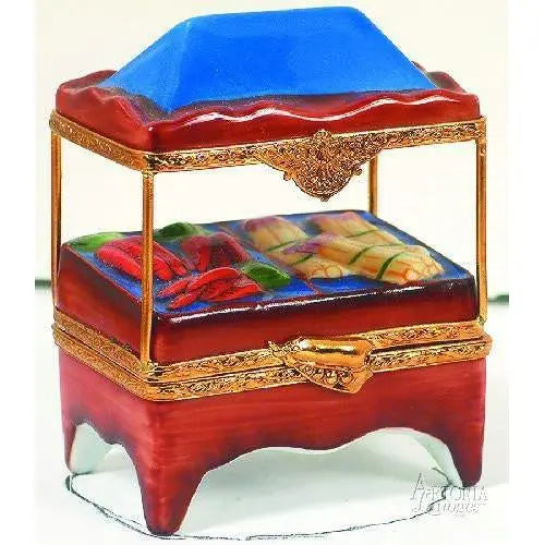 Vegetable Stand Porcelain Limoges fruit vegetables French Trinket Box