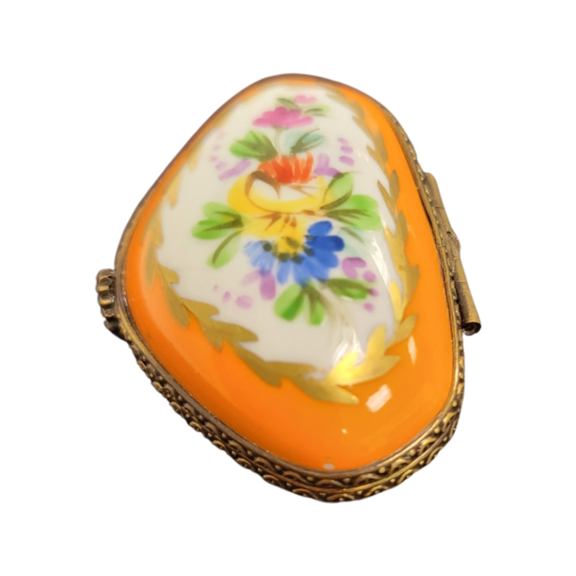 Vibrant Floral Limoges Box Porcelain Limoges LIMOGES BOXES traditional French Trinket Box